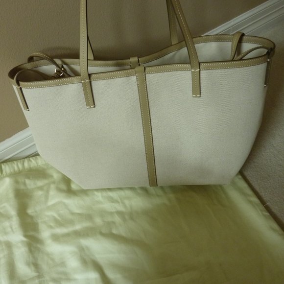 BURBERRY Mini Horseferry Linen Cotton Canvas Beach Tote - NEW - Picture 11 of 16